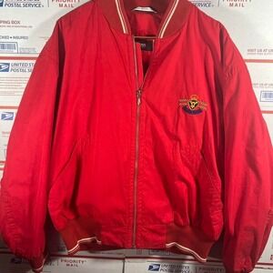 Vintage Hugo Boss Red bomber‎ jacket